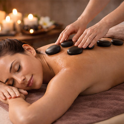 Hot stone massage